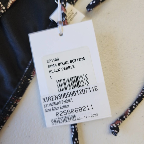 Xirena Sima Swim Bikini Bottom-Black Pebble Size Large NWT - Picture 2 of 6